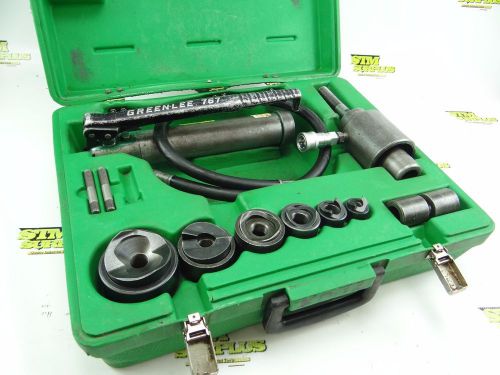 Greenlee 7306 knockout punch and hydraulic driver set for 1/2&#034; to 2&#034; 767 for sale