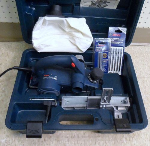 Bosch 1594 3-1/4&#034; planer with carrying case, guide, blades, dust bag bundle for sale