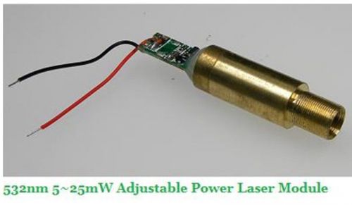 532nm 5-25mw adjustable power laser module 3.0vdc for sale