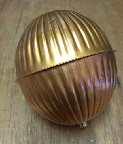 NOS Melard Copper Tank Float Ball 4&#034; round x 5&#034; long