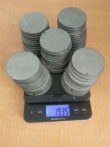 3&#034; x 7 gage metal round steel plate, 10 lbs 30 pieces,  shooting targets shims for sale