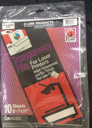 NEW* SEALED**  C-Line Transparency Film For Laser printers or art projects!