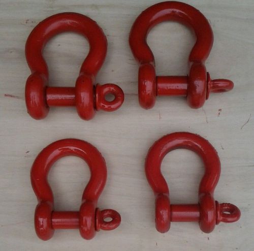 4-Crosby shackles, 2-12ton, 2-17.5 ton, Made in the USA