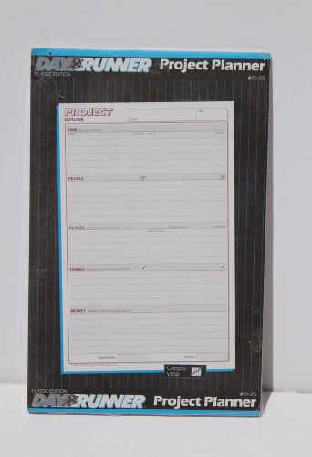 Day Runner Project Planner Refill Pages 5.5&#034; X 8.5&#034; # 011-215 - 3 Ring - Classic