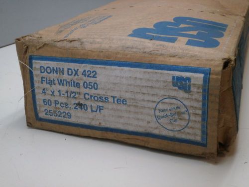 (32) USG DONN DX422 Ceiling Tile Suspension System Cross Tee 4ft x 1-1/2&#034; White