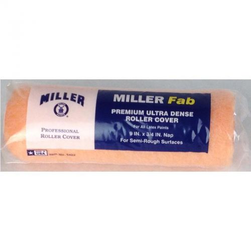 Professional 3/4&#034; Nap X 9&#034; Roller Cover Miller Paint Sundries 6422 014958064229