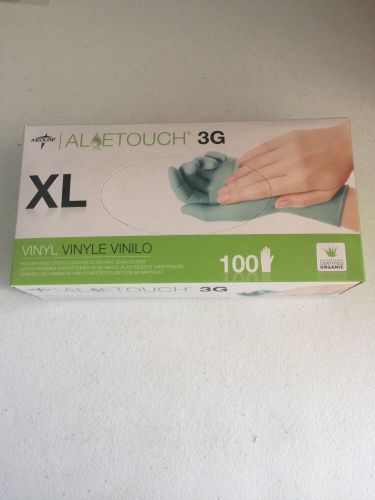 Medline Aloetouch 3G Synthetic Vinyl Gloves XL
