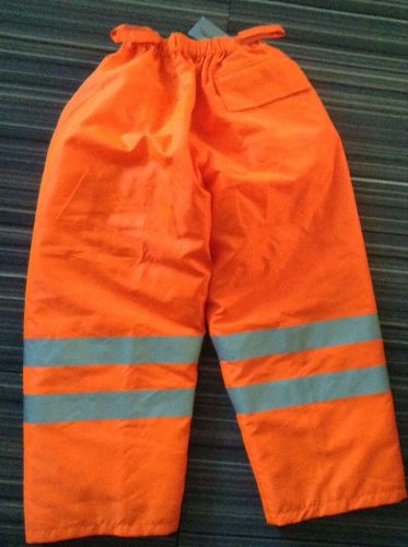 NWT Brite Threads High Visibility Workwear  Reflective Material PANTS Men&#039;s Med