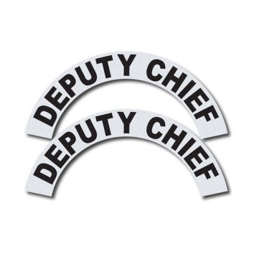 3M Reflective Fire/Rescue/EMS Helmet Crescents Decal set - Deputy Chief