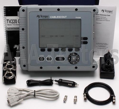 Tektronix GreenLee CableScout TV220 Coax CATV TDR Cable Tester TV-220 TV 220
