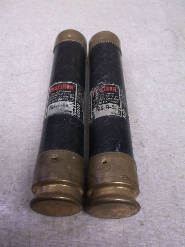 Fusetron FRS-R-50 50A Dual Element, Lot of 2 Fuses Fuse *FREE SHIPPING*