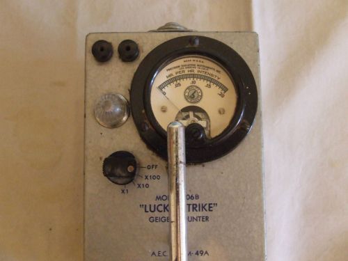 Steampunk 1950s “lucky strike” model 106b uranium prospecting geiger counter for sale