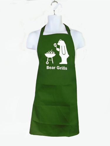 New Bear Grilling Grills Funny Summer BBQ Quality FULL LENGTH APRON