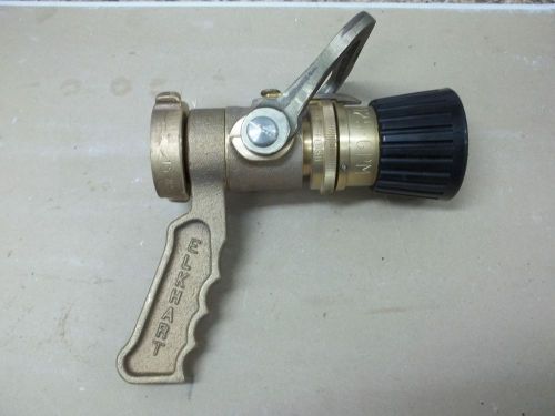 Elkhart Brass Water 1.5&#034; Fire Hose Nozzle SFL-GN-125 GPM 1 1/2&#034; Industrial