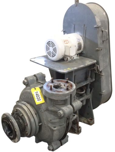Used 10 hp warman ah centrifugal slurry pump 6/4 for sale