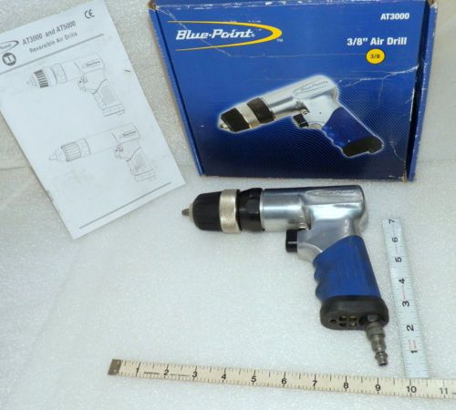 air drill  3/8&#034; keyless chuck reversible 0-1675 RPM  Blue Point At3000  lite use