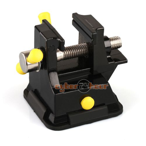 Mini table top bench vice vise press clamp rubber suction base carving fixture for sale