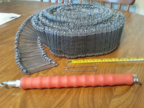LOT OF 2800 GALVANIZED DOUBLE LOOP 4&#034; METAL STEEL TIE WIRE AND TIE WIRE TWISTER