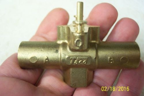 TACO 17452 1/2&#034; SWT GAS BALL VALVE, 2 WAY BRASS, HVAC, HVAC-R, BRAND NEW