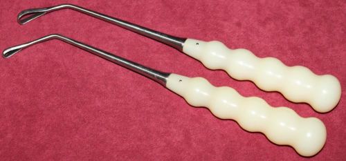 Pair of Ulrich Inox Curettes CR1993 CR1994 45 Deg Surgical Germany Free Shipping
