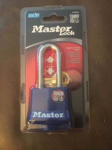 New master lock 2&#034; long shackle, padlock w/weatherproof cover 312dlh ,keyed alik for sale