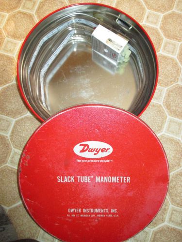 Dwyer Slack Tube Manometer. Model 1211-48. w/ Original Case