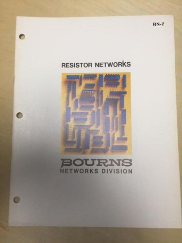 1980 Bourns Inc Catalog ~ Resistor Networks ~ Selection Guide