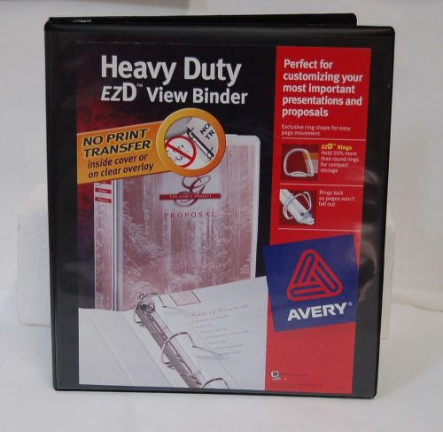 Avery 79699 black heavy duty ezd view one inch binder for sale