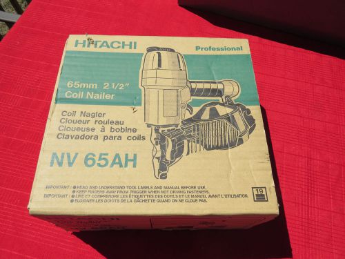 Brand New Hitachi Professional  NV 65AH 65mm/ 2 1/2&#034; Air Coil Nailer in Box