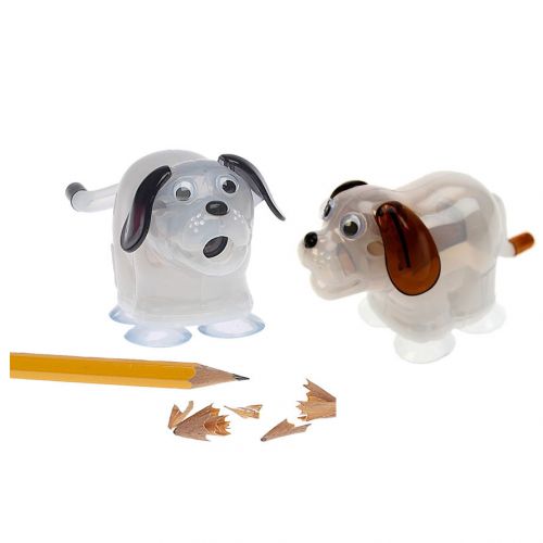 Cute Puppy Pencil Sharpener Dog Creative Stationery &amp; Office Supplies - Set Of 2