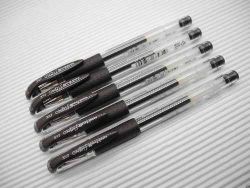 (5 pens) Uni-Ball Signo DX UM-151 0.38mm gel ink roller ball pen Brown Black