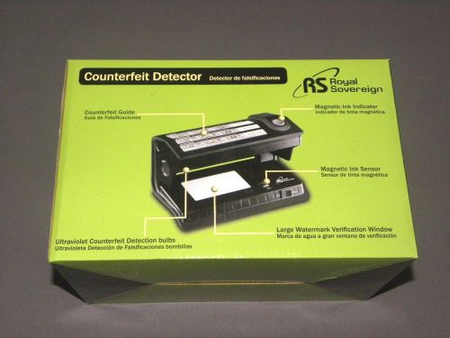 Royal Sovereign Counterfeit Bill &amp; ID Detector Ultraviolet Magnetic Ink Sensor
