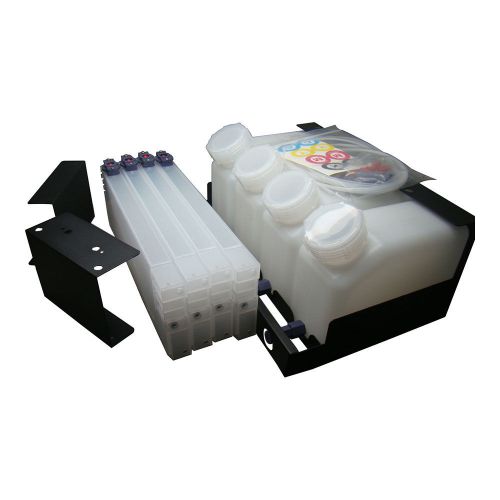4x 4 continuous bulk ink system for roland mimaki mutoh--4 bottles, 4 cartridges for sale