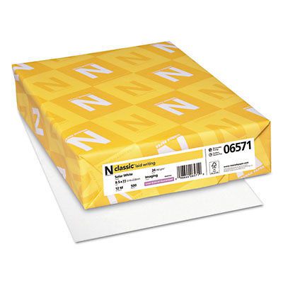 Classic laid writing paper, 24lb, 97 bright, 8 1/2 x 11, solar white, 500 sheets for sale