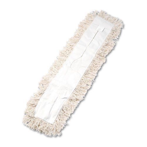 Unisan industrial dust mop head, hygrade cotton, 36 width x 5 depth, white 1336 for sale