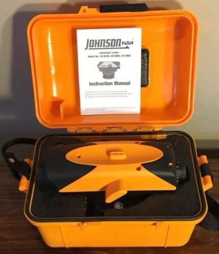 New &#034;johnson&#034; 26x #40-6926 automatic sight level with case for sale