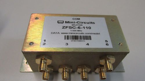 MINI-CIRCUITS MCL ZFSC-6-110 COMBINER SPLITTER 6 PORTS PLUS 1 COMMON BNC F/M NOS
