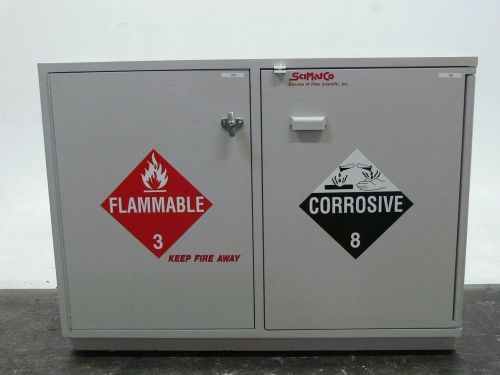 SciMatCo 47&#034; Wooden Corrosive Safety Cabinet