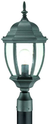 Thomas Lighting SL90107 Covington Outdoor Post Lantern, Black