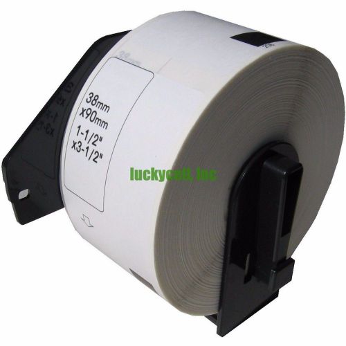 1 Roll of DK-1208 Brother-Compatible Address Labels with 1 Reusable Cartridge