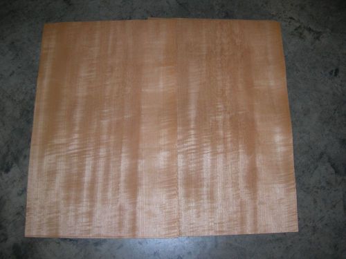 Block Mottled Anegre Wood Veneer. 15 x 24, 10 Sheets.
