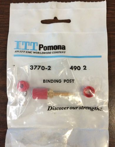 NIB Pomona 3770-2 Binding Post Microvolt Red
