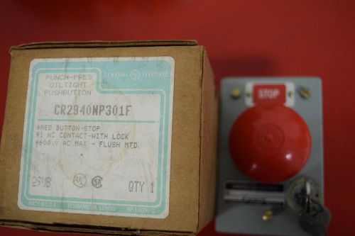 NEW! GE / GENERAL ELECTRIC PUSHBUTTON SWITCH CR2940NP301F