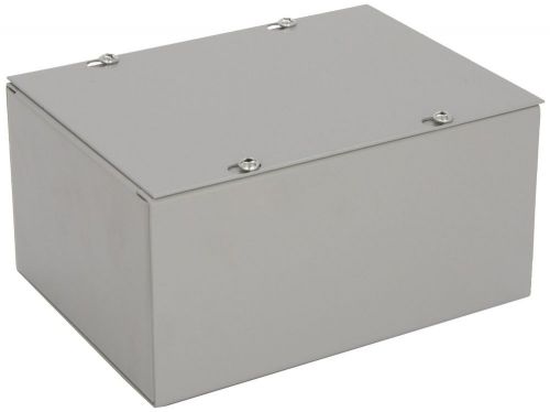 Bud nema 1 sheet metal junction box electrical enclosure project, 6x8x4 new for sale