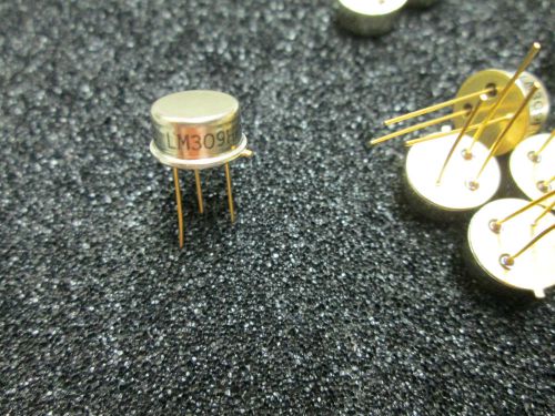 11 PSC  NATIONAL SEMICONDUCTOR  IC  LM309HP  GOLD  PLATED  3 LEGS   TRANSISTORS