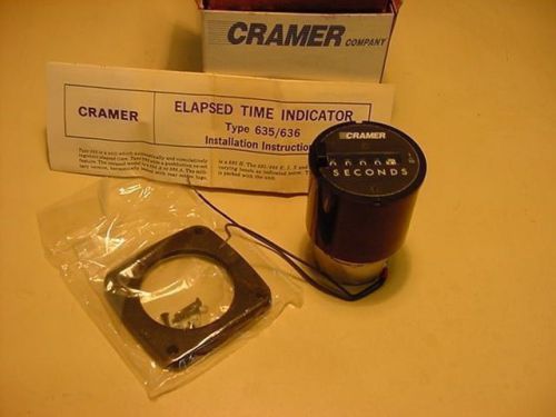 Cramer elapsed time indicator (Seconds) Part # 636W 115 volts with reset