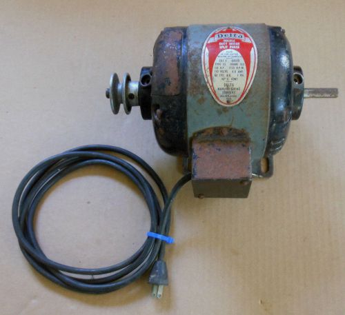 Vintage delta eletric motor split phase dual shaft milwaukee usa for sale