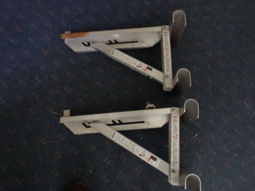 Werner AC10-14-02 - Aluminum Ladder Jacks - Span 2 Rungs - Up 14&#034; Wide Plank