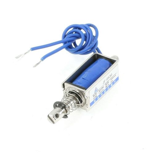 Dc 6v 300ma 10mm 5 newton suction force push type spring solenoid electromagnet for sale