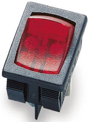 GARDNER BENDER INC 15A Red Illuminated Mini-Rocker Switch